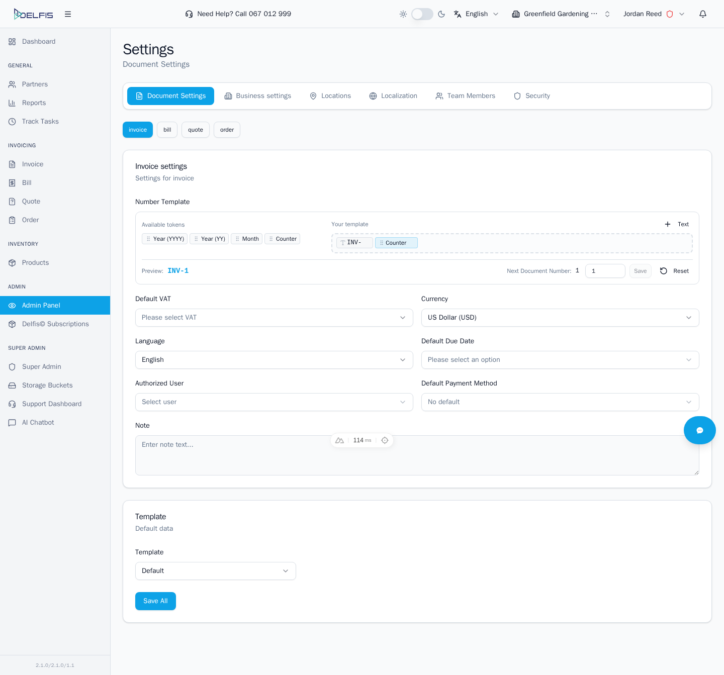 Admin Panel Overview